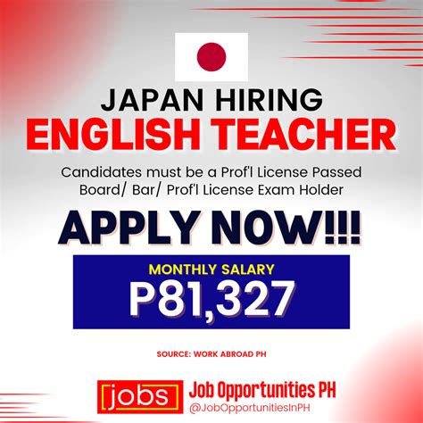 poea teaching jobs in japan|English Teacher jobs in Japan POEA .